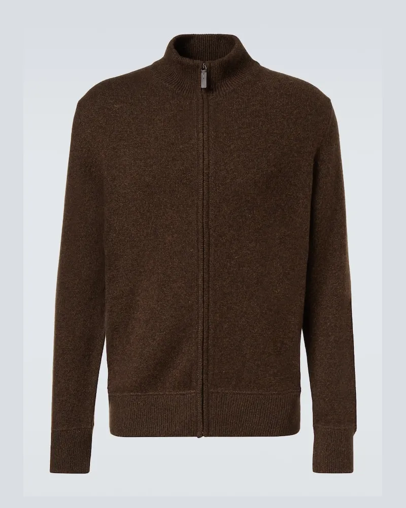 TOD'S Cardigan aus Wolle und Kaschmir Braun