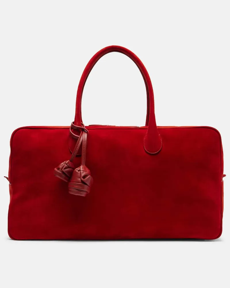 Magda Butrym Tote Bag Brigitte Large aus Veloursleder Rot