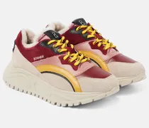 Sneakers Malaga 21 aus Veloursleder mit Shearling