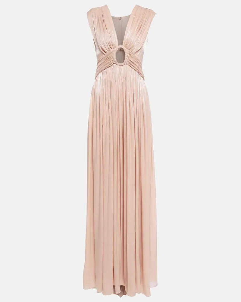 COSTARELLOS Robe aus Satin Pink