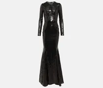 Robe mit Pailletten