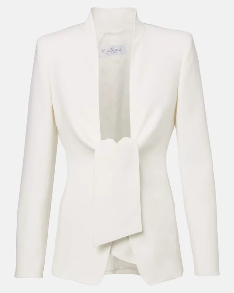 Max Mara Blazer Ghiotto aus Cady Weiß