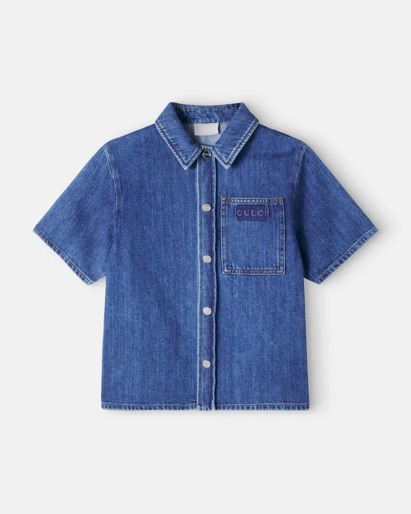 Gucci Jeanshemd Blau