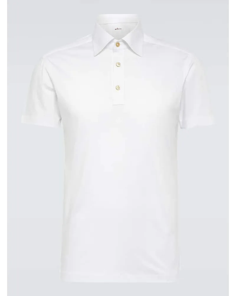 Kiton Polohemd aus Baumwolle Weiss