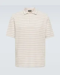 Ermenegildo Zegna Polohemd aus Baumwolle Beige