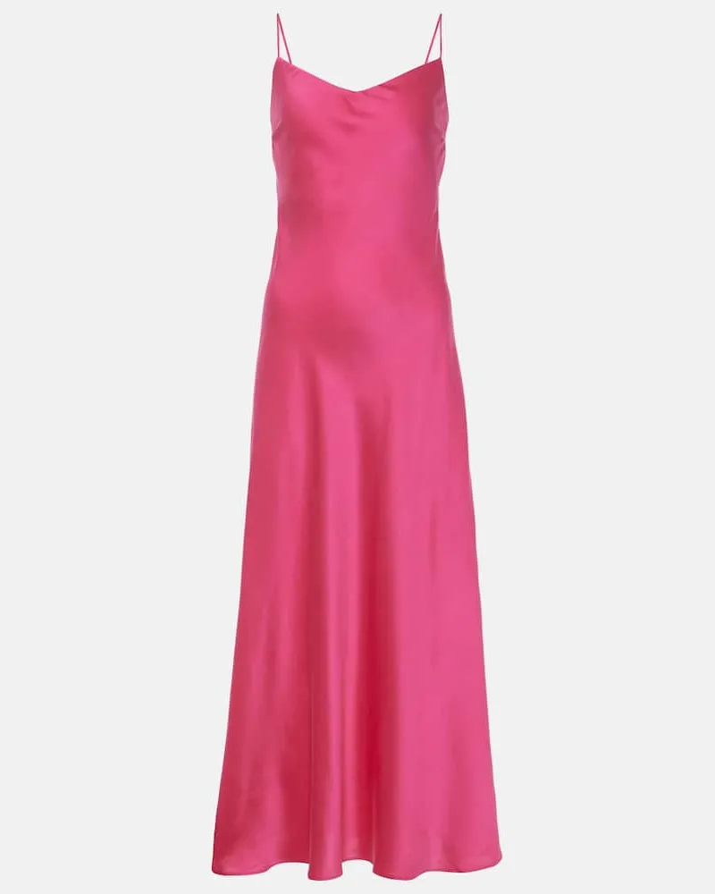 ASCENO Slipdress Lion aus Seiden-Twill Rosa