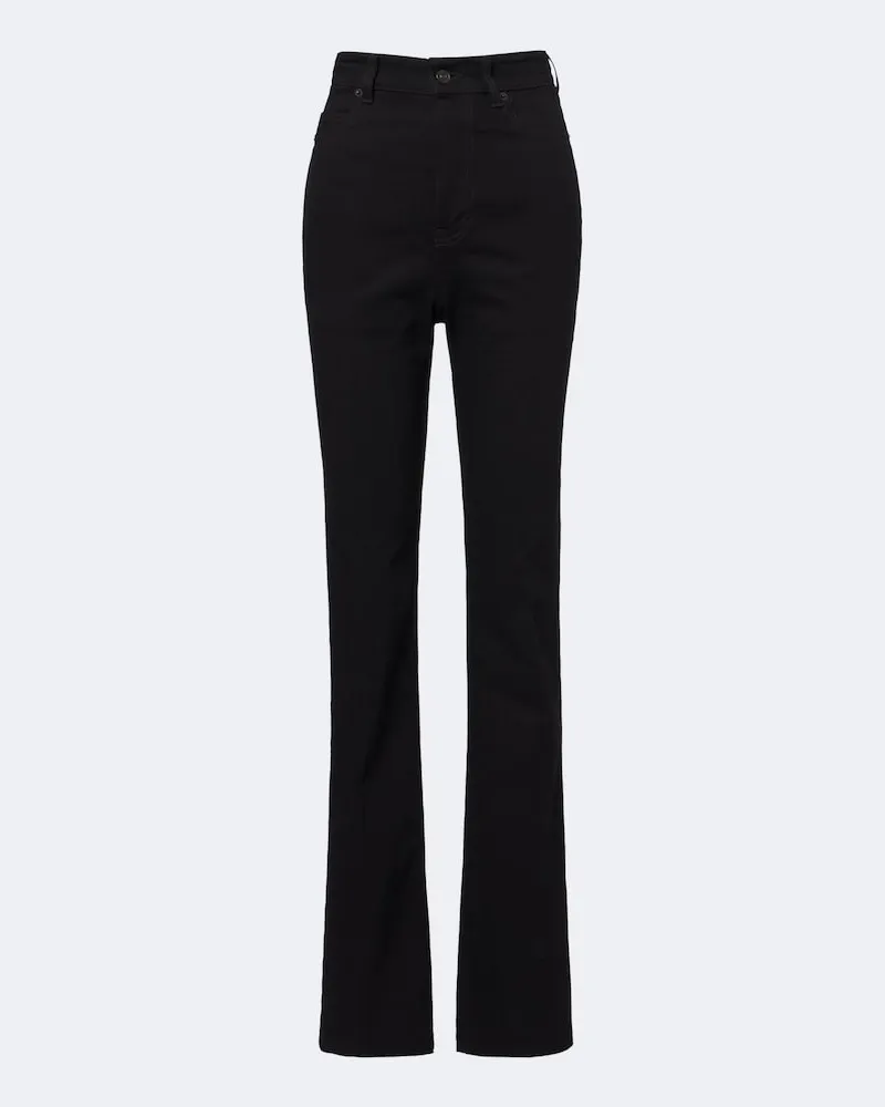 Balenciaga Straight High-Rise Jeans Schwarz