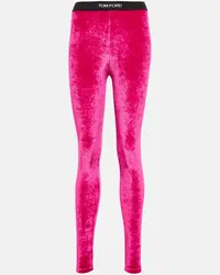 Tom Ford Leggings aus Samt Pink