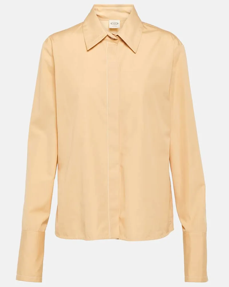 TOD'S Hemd aus Baumwollpopeline Neutral