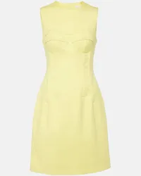 SPORTMAX Bustier-Kleid aus Baumwolle Gelb