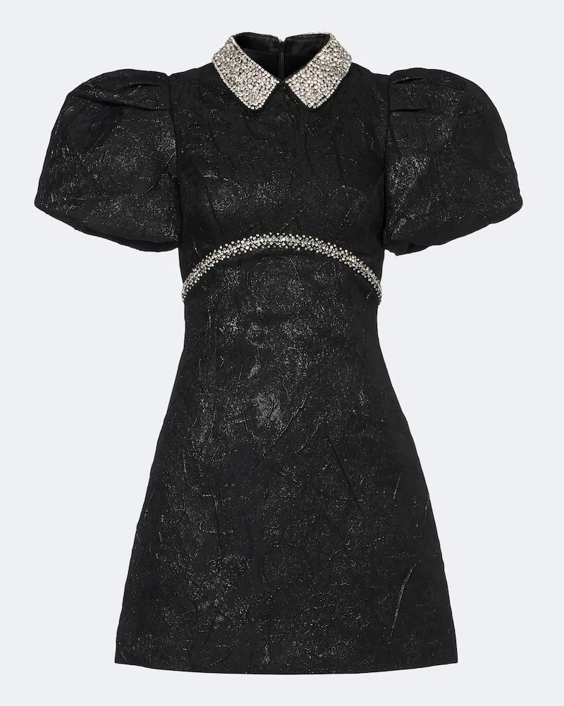 Rebecca Vallance Verziertes Minikleid Elowen Schwarz