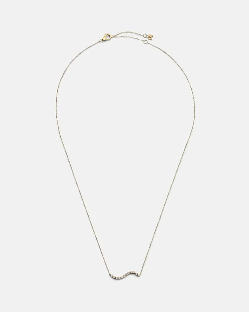 MATEO Halskette aus 14kt Gelbgold mit Diamanten Gold