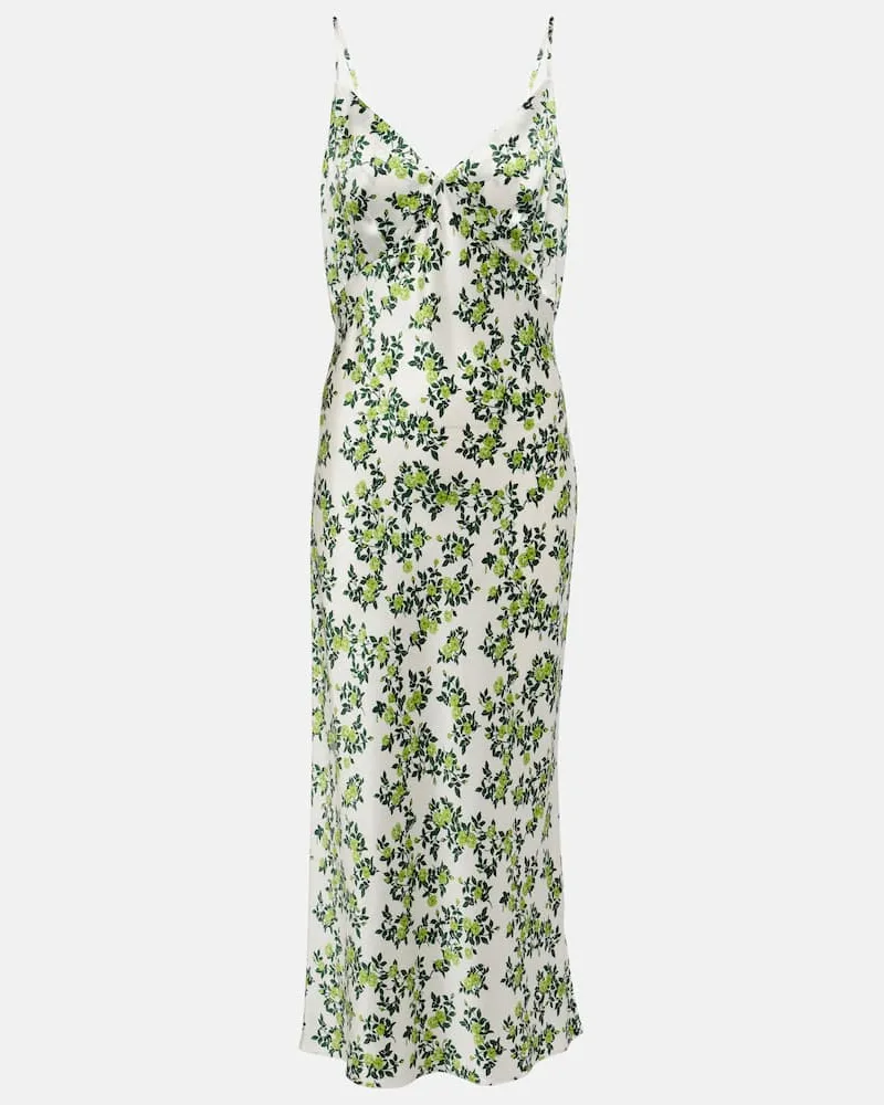 EMILIA WICKSTEAD Slipdress Trinny aus Seidensatin Weiß