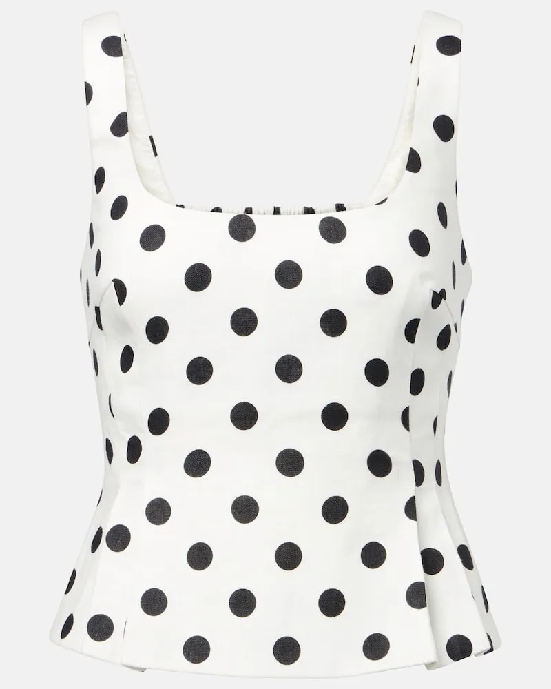 Posse Top Rosalie aus Leinen Multicolor