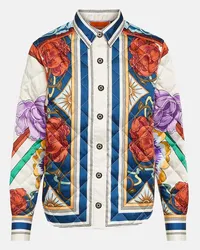 La DoubleJ Bedruckte Steppjacke Edie aus Twill Multicolor