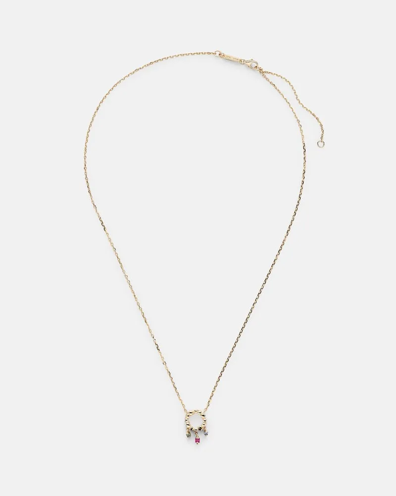 Suzanne Kalan Halskette aus 18kt Gelbgold mit Saphiren Gold