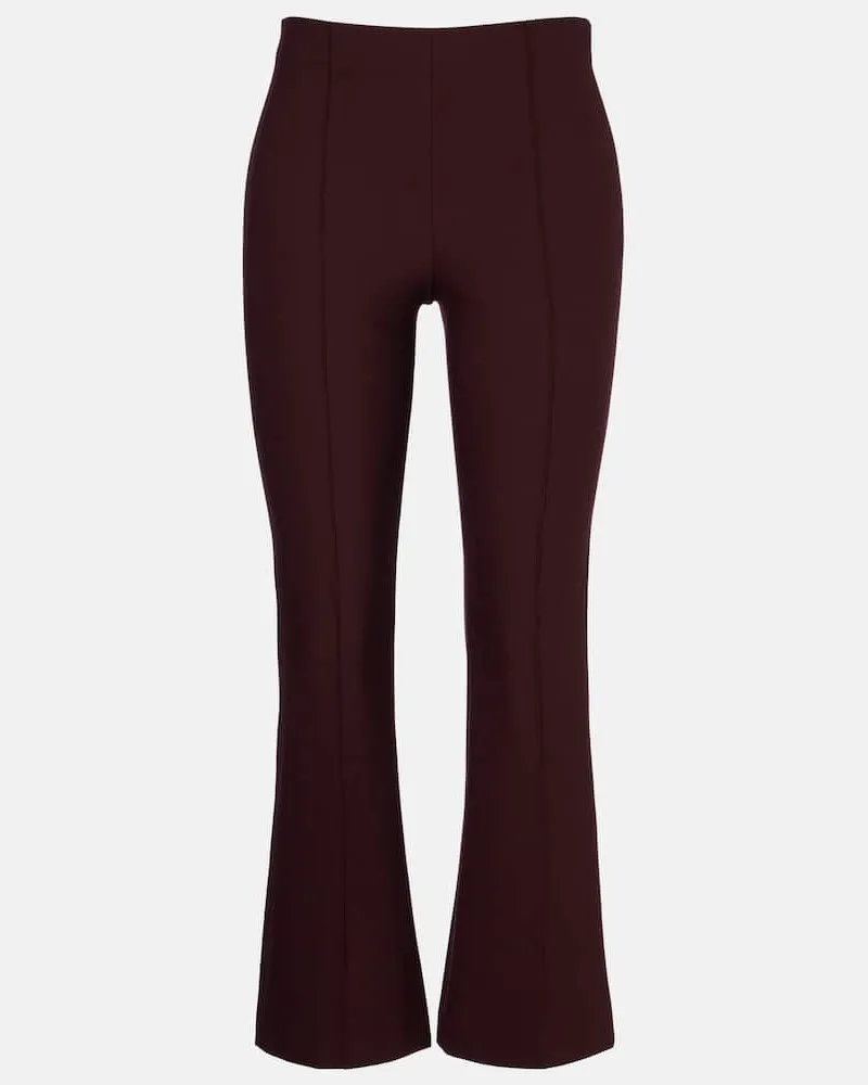 Vince Cropped-Schlaghose Burgunderrot