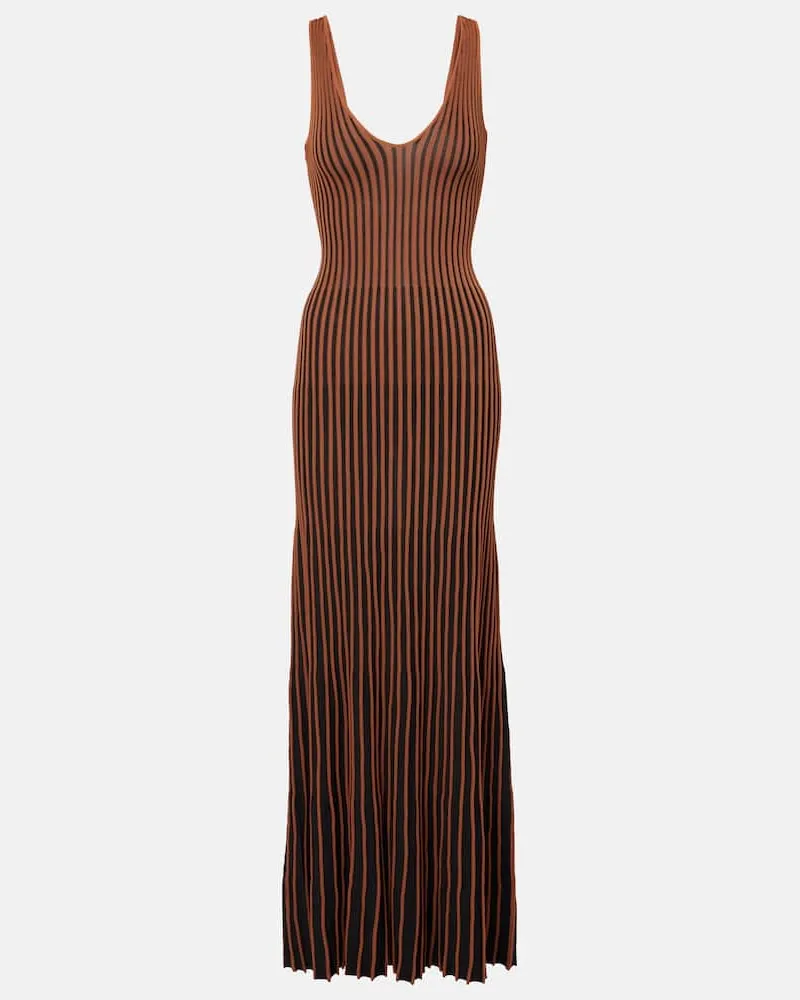STAUD Maxikleid Claretta Schwarz