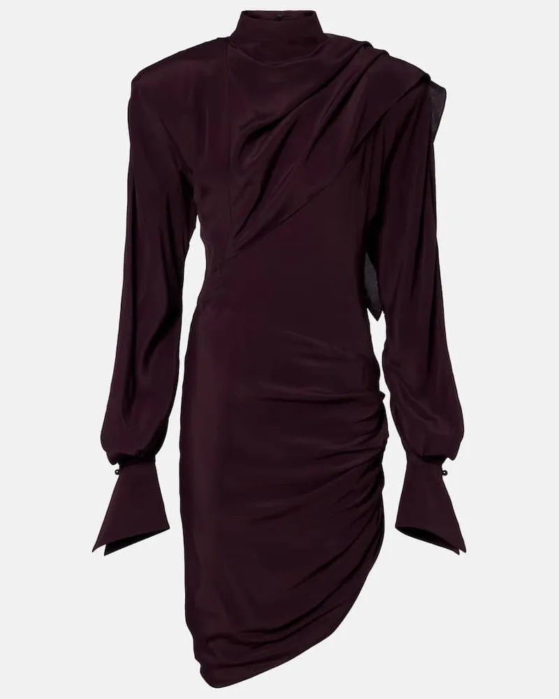 Thierry Mugler Minikleid Burgunderrot