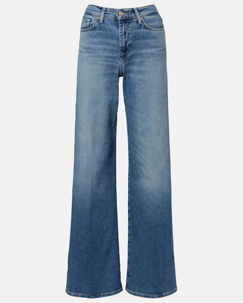7 for all mankind Wide-Leg Jeans Lotta Blau