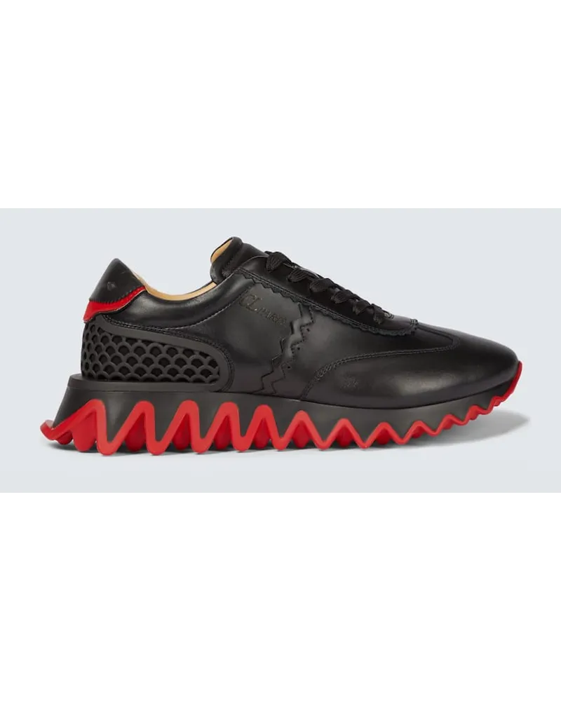 Christian Louboutin Sneakers Loubishark aus Leder Schwarz