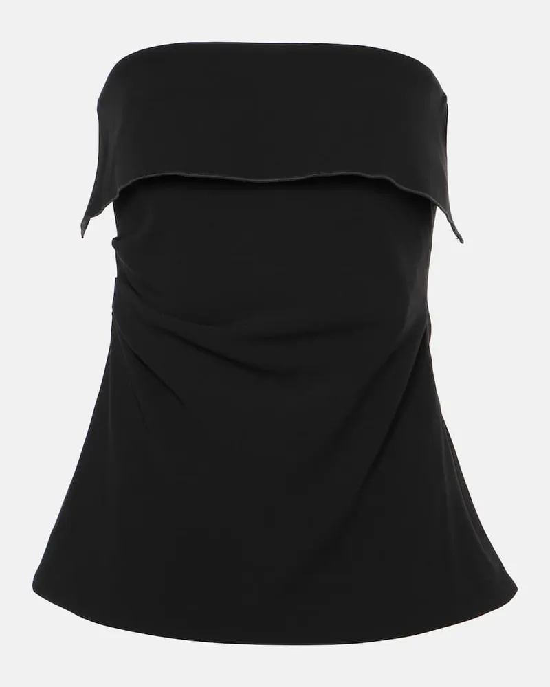Proenza Schouler Top Felicity aus Crêpe Schwarz