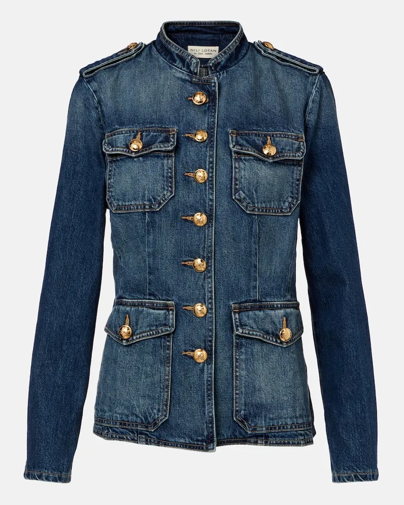 Nili Lotan Jeansjacke Geraldine Blau