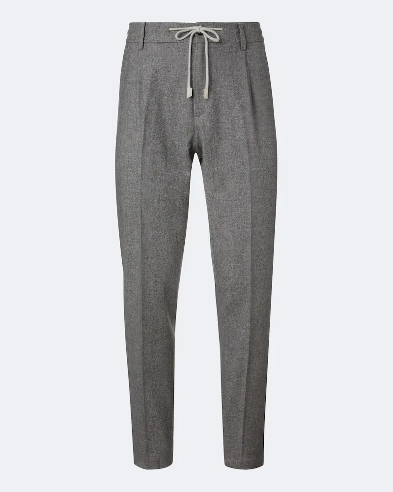 Eleventy Gearde Hose aus Wolle, Baumwolle und Kaschmir Grau