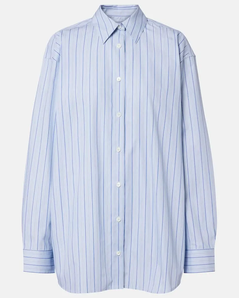 Totême Hemd aus Baumwolle Blau