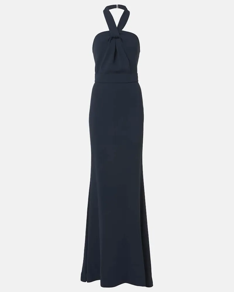 Elie Saab Robe aus Cady Blau