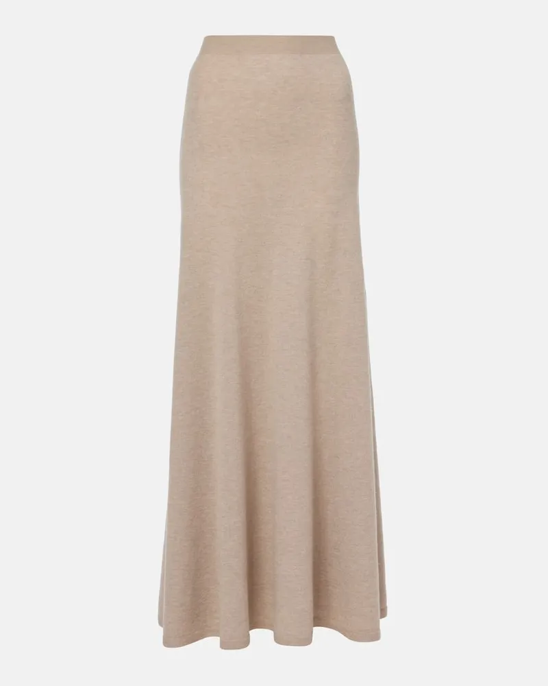 The Row Maxirock Jovan aus Kaschmir Beige