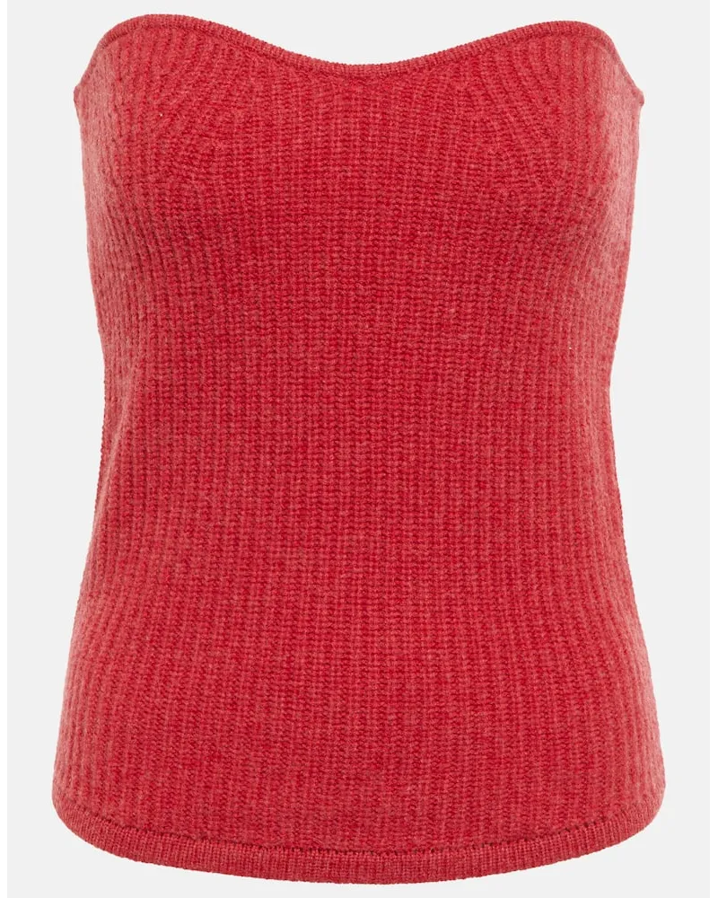 Isabel Marant Top Blaze aus Wolle und Kaschmir Pink