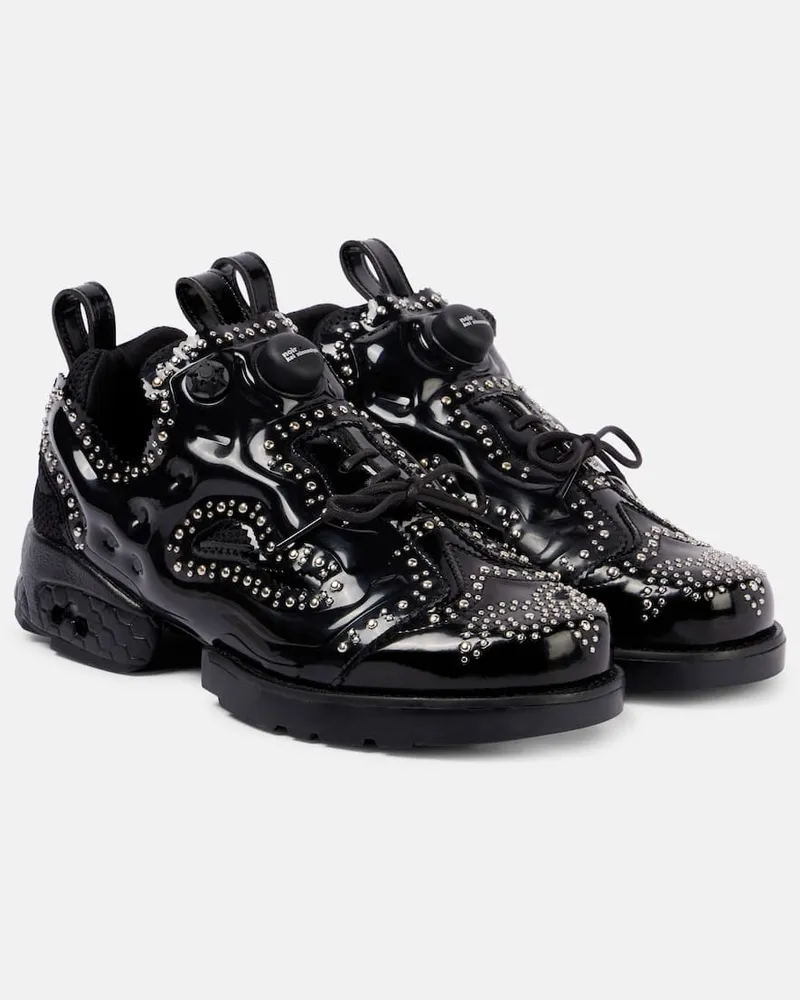 Noir Kei Ninomiya Verzierte Schnürschuhe Schwarz