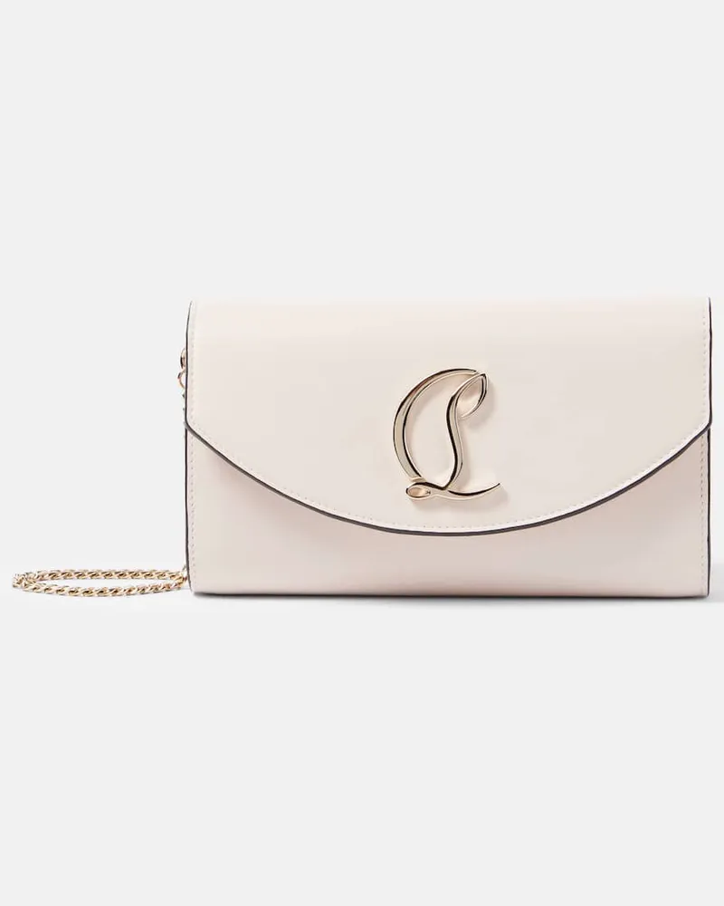 Christian Louboutin Portemonnaie mit Kettenriemen aus Leder Multicolor