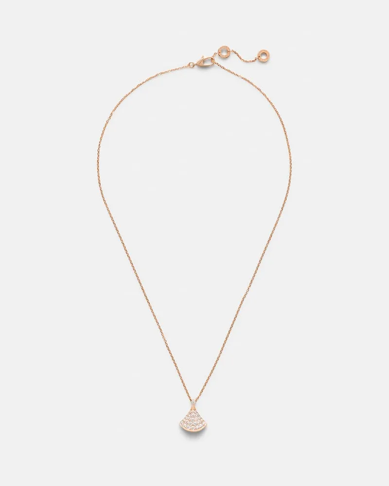 Bulgari Halskette Divas' Dream aus 18kt Roségold mit Diamanten Gold