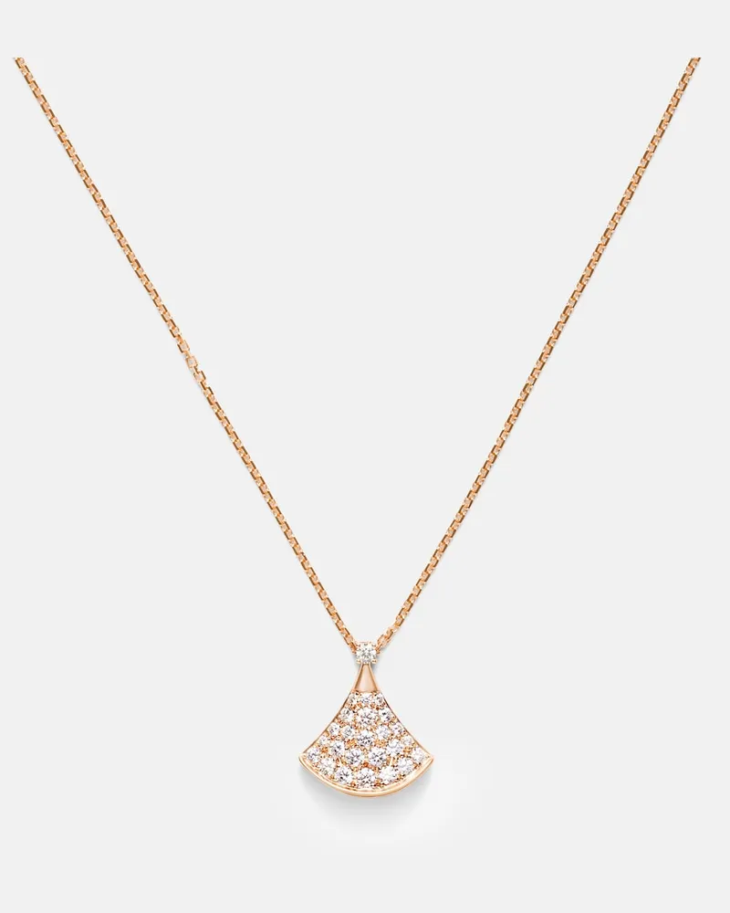 Bulgari Halskette Divas' Dream aus 18kt Roségold mit Diamanten Gold