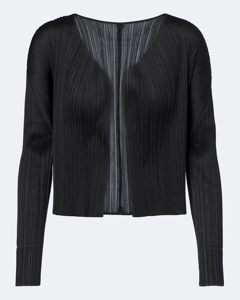 Issey Miyake Cardigan Basics Schwarz