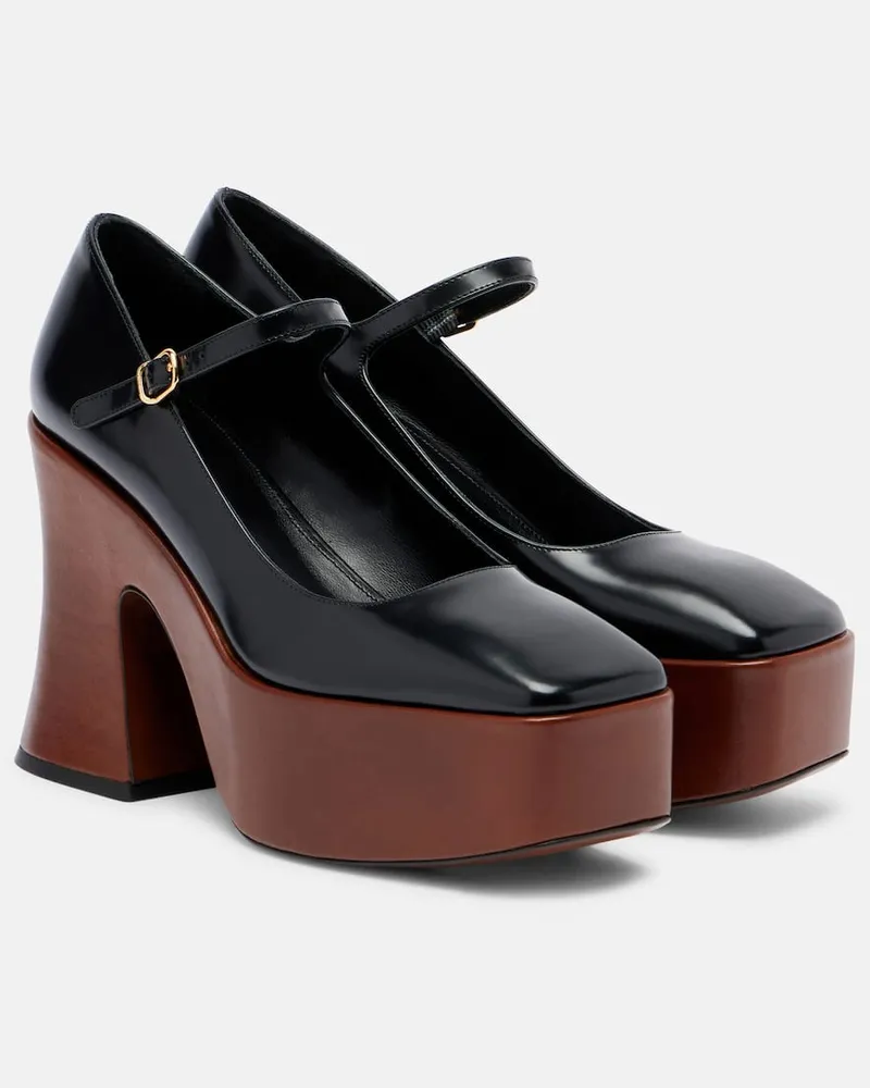 Chloé Chloé Mary-Jane-Pumps Janis aus Leder Schwarz