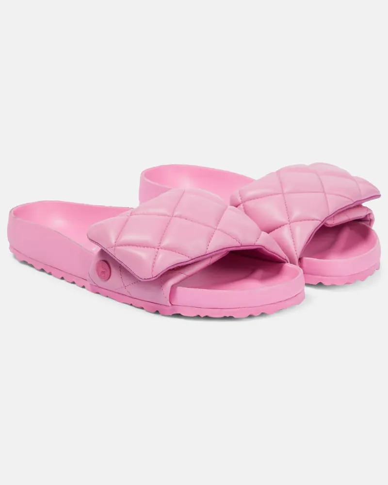 Birkenstock Pantoletten Sylt aus Leder Rosa