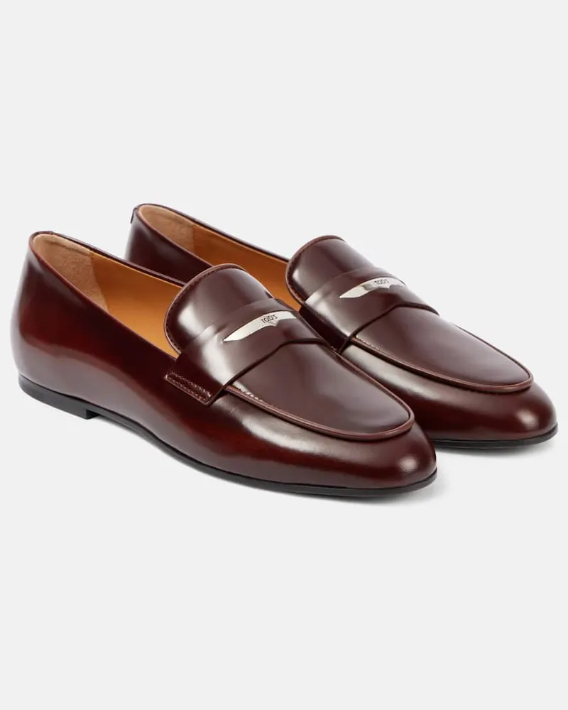 TOD'S Loafers aus Leder Braun