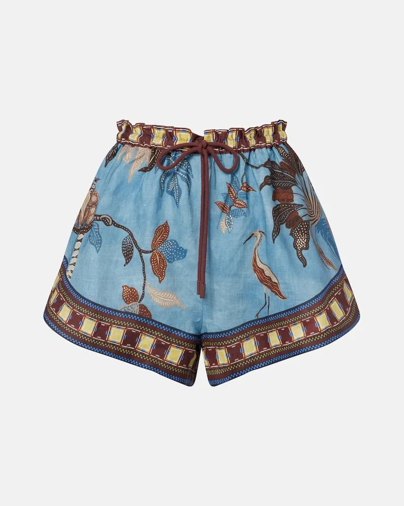 ALEMAIS Alémais Bedruckte Shorts Georgie aus Leinen Multicolor