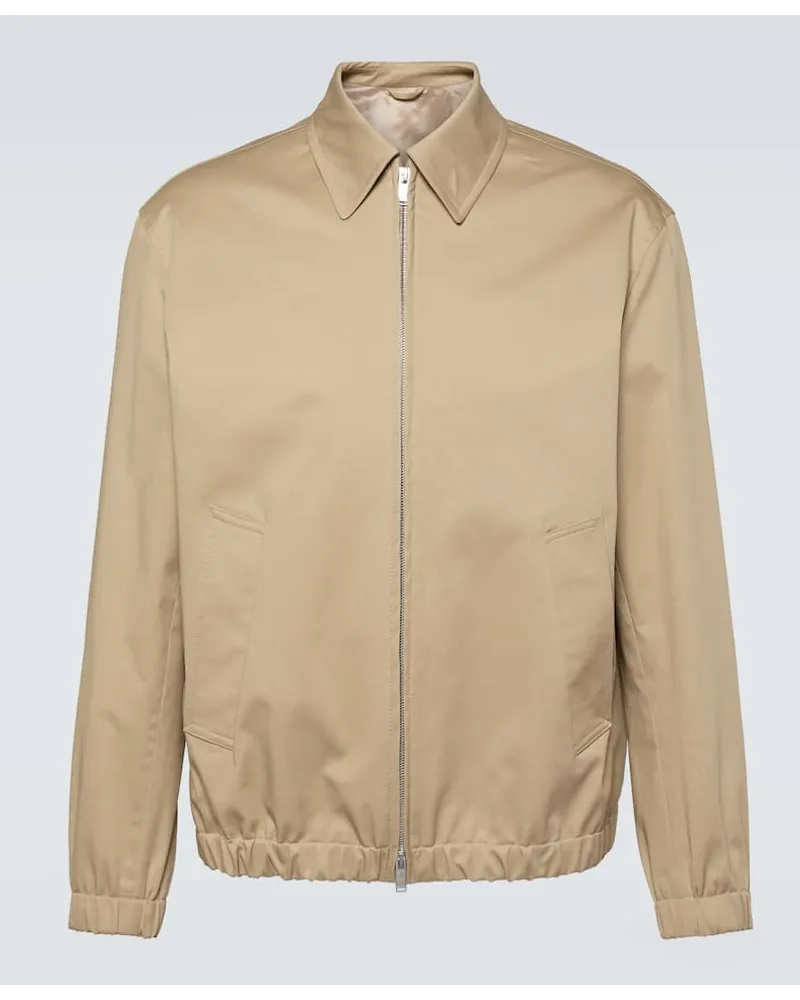 LARDINI Blouson aus Baumwolle Beige