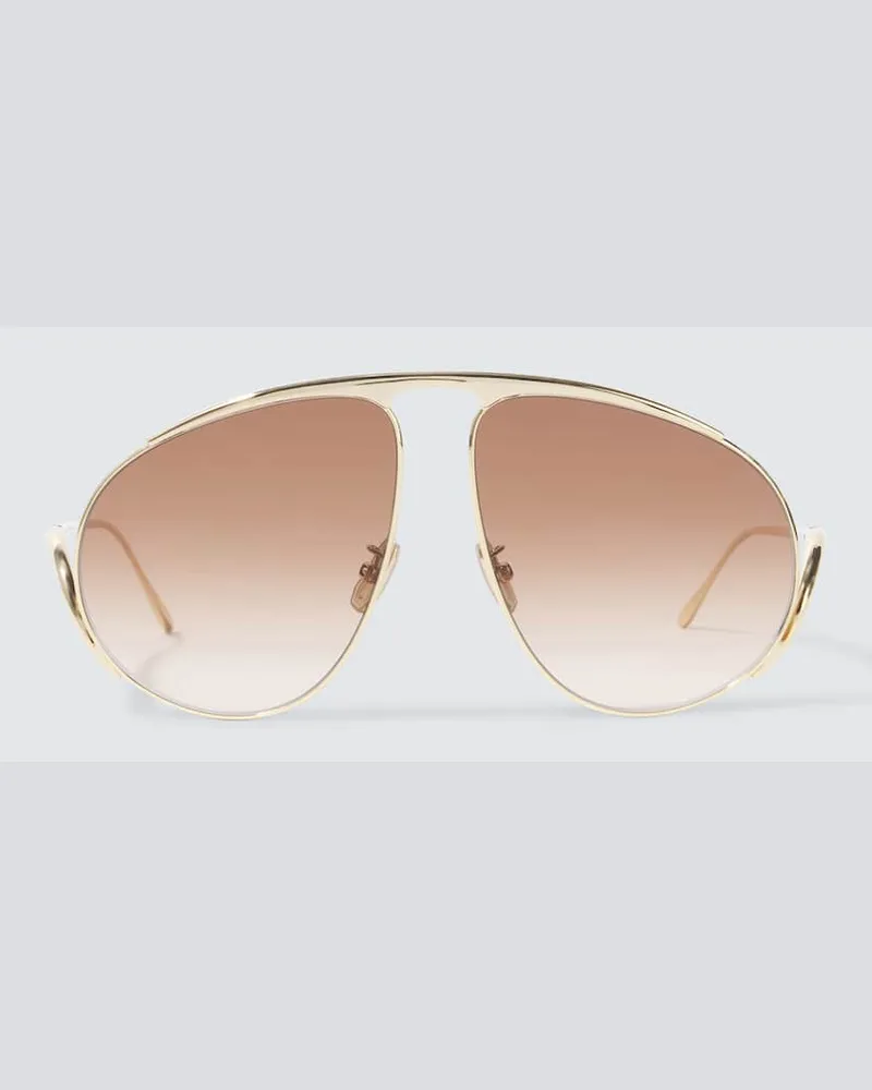 Loewe Aviator-Sonnenbrille Signature Gold