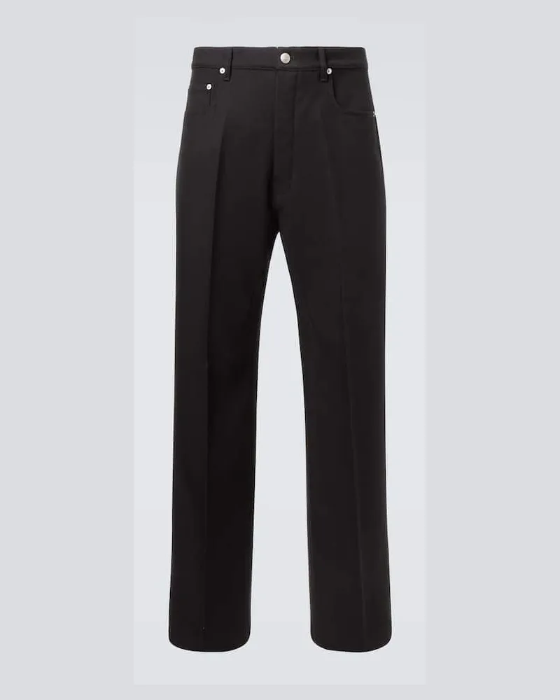 Rick Owens Straight Jeans Geth Schwarz
