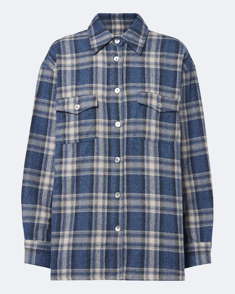 Citizens of humanity Hemd Vintage aus Baumwollflanell Blau