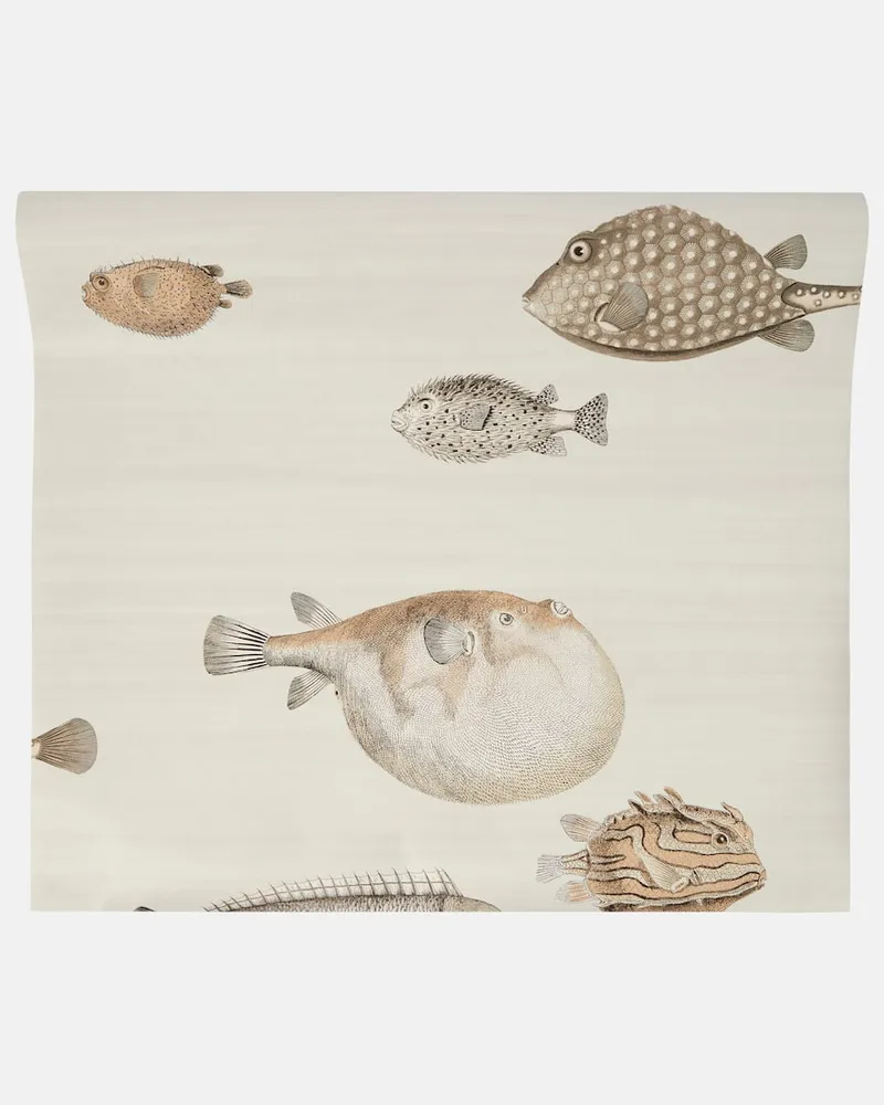 Fornasetti X Cole & Son Tapete Acquario Neutral