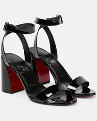 Christian Louboutin Sandalen Miss Sabina 85 aus Lackleder Schwarz