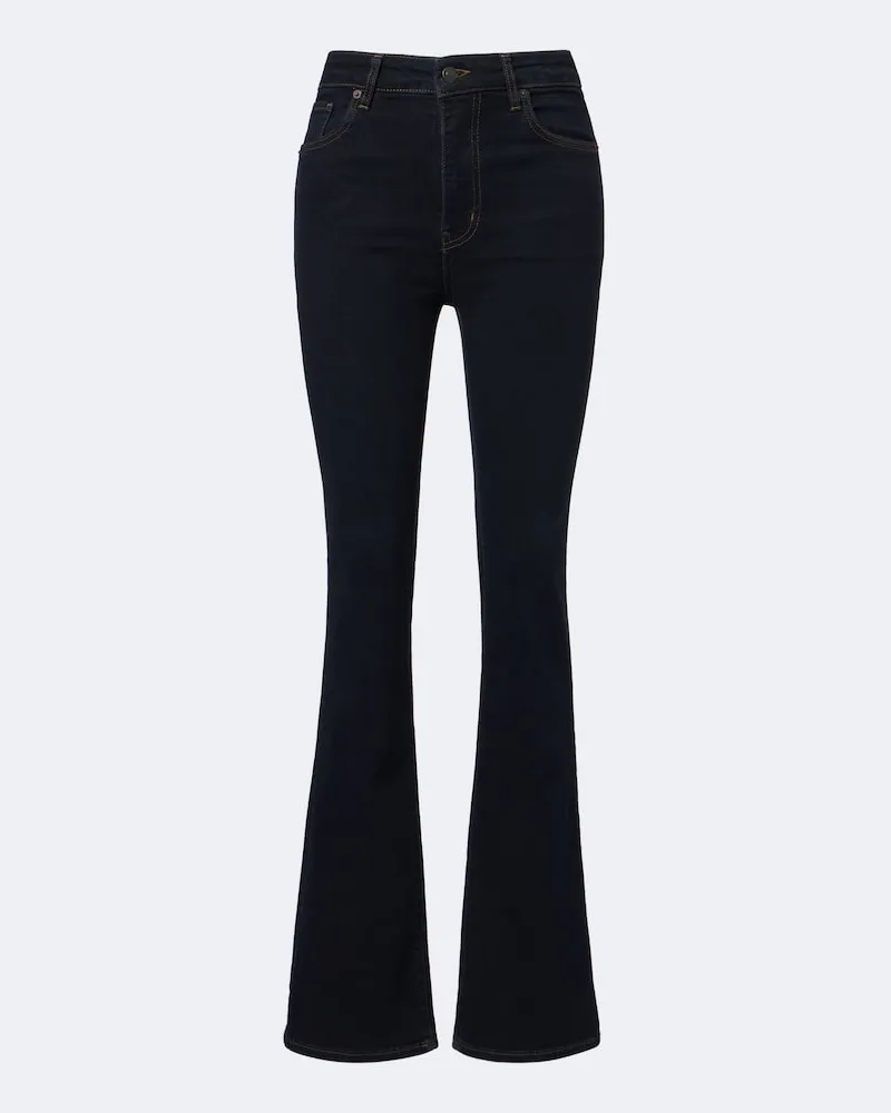 Frame Denim High-Rise Bootcut Jeans Reboot Blau
