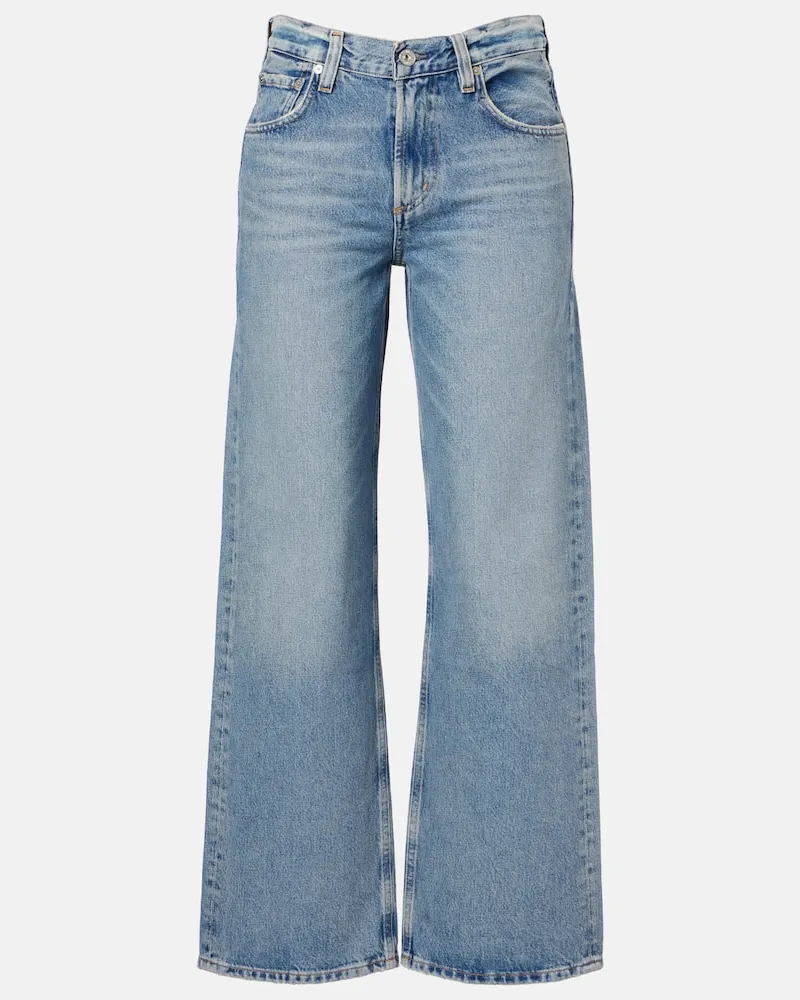 Citizens of humanity Low-Rise Straight Jeans Lindz Blau
