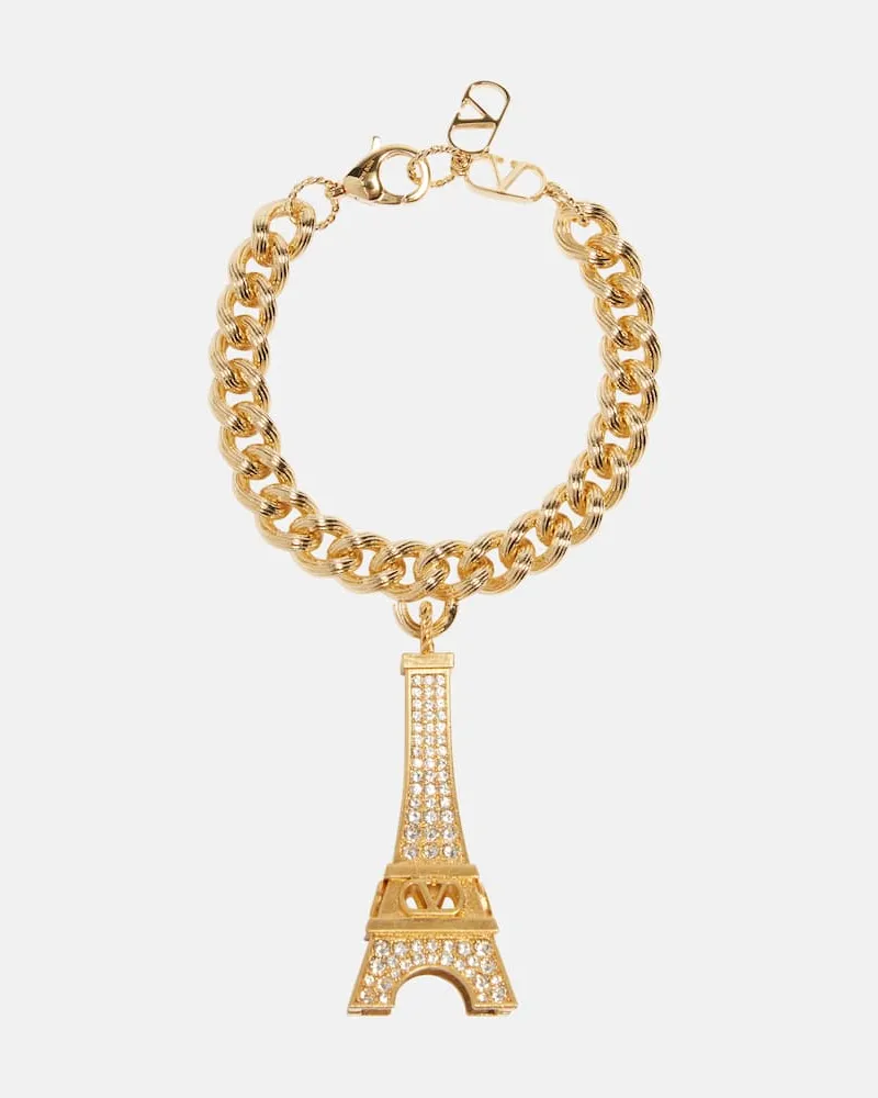 Valentino Garavani Armband Eiffeltower mit Kristallen Gold